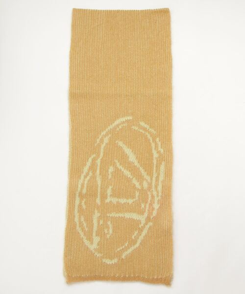 DIESEL（ディーゼル）の「メンズ スカーフ ニット モヘア ローゲージ（ストール/ショール・メンズ・ブルー/イエロー・UNI）」の2枚目の写真