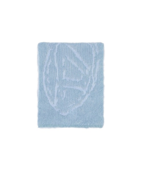 DIESEL（ディーゼル）の「メンズ スカーフ ニット モヘア ローゲージ（ストール/ショール・メンズ・ブルー/イエロー・UNI）」の6枚目の写真