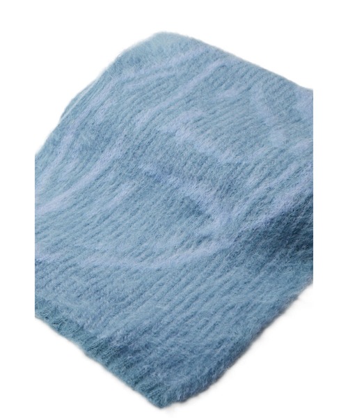 DIESEL（ディーゼル）の「メンズ スカーフ ニット モヘア ローゲージ（ストール/ショール・メンズ・ブルー/イエロー・UNI）」の3枚目の写真