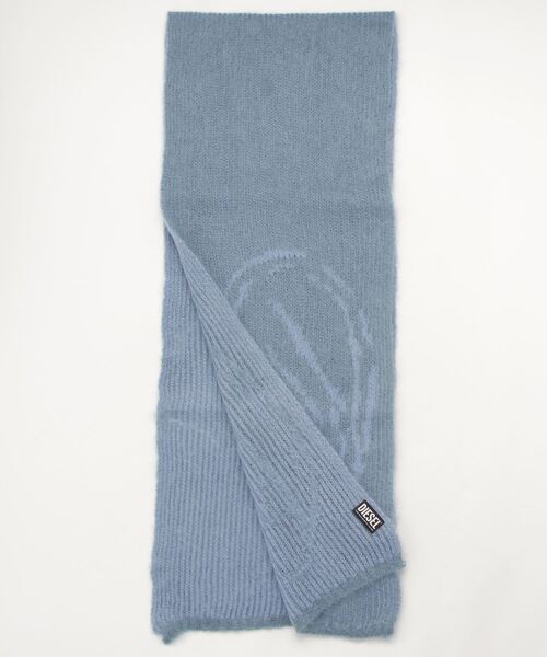 DIESEL（ディーゼル）の「メンズ スカーフ ニット モヘア ローゲージ（ストール/ショール・メンズ・ブルー/イエロー・UNI）」の11枚目の写真