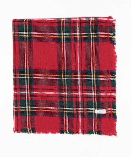 en recre（アンレクレ）の「チェック柄マフラー（マフラー・レディース・ベージュ/ライトブラウン/クリアレッド/ブラック・FREE）」の4枚目の写真