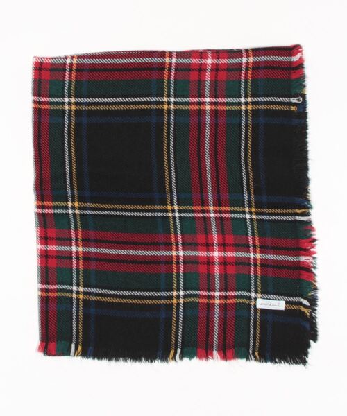 en recre（アンレクレ）の「チェック柄マフラー（マフラー・レディース・ベージュ/ライトブラウン/クリアレッド/ブラック・FREE）」の2枚目の写真