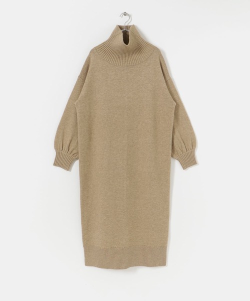 ITEMS URBANRESEARCH（アイテムズ アーバンリサーチ）の「タートルネックニットワンピース（ワンピース・レディース・カーキ/ブラック/ベージュ/ブラウン・FREE）」の10枚目の写真