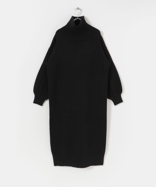 ITEMS URBANRESEARCH（アイテムズ アーバンリサーチ）の「タートルネックニットワンピース（ワンピース・レディース・カーキ/ブラック/ベージュ/ブラウン・FREE）」の8枚目の写真