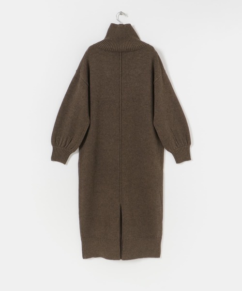 ITEMS URBANRESEARCH（アイテムズ アーバンリサーチ）の「タートルネックニットワンピース（ワンピース・レディース・カーキ/ブラック/ベージュ/ブラウン・FREE）」の6枚目の写真