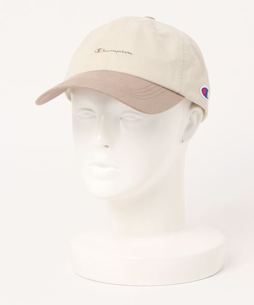 Champion（チャンピオン）の「Champion/チャンピオン　ウォッシュバイカラーキャップ（キャップ・レディース・ベージュ/ネイビー/チャコール/アイボリー・57~59cm）」の2枚目の写真