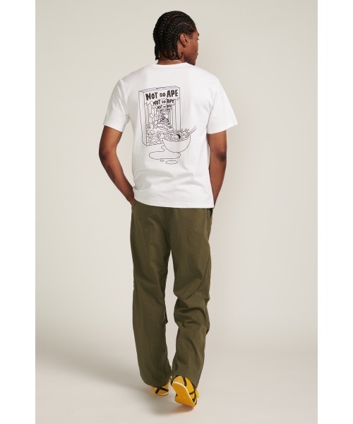 Not So Ape(ノットソーエイプ)の「Cereal Box T-Shirt(Tシャツ/カットソー・メンズ・ブラック/オフホワイト/ネイビー/オレンジ・MEDIUM/LARGE/X-LARGE)」の6枚目の写真