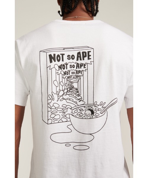 Not So Ape(ノットソーエイプ)の「Cereal Box T-Shirt(Tシャツ/カットソー・メンズ・ブラック/オフホワイト/ネイビー/オレンジ・MEDIUM/LARGE/X-LARGE)」の7枚目の写真
