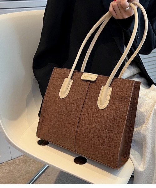 Burner（バーナー）の「【OKUOKU　0909】バイカラー　トート　バッグ　oku-bag-679239099389-30.（トートバッグ・レディース・C/F/G/D/E/A・FREE）」の6枚目の写真