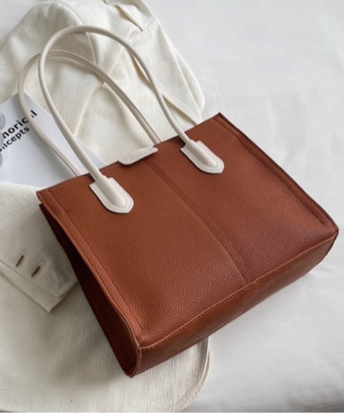 Burner（バーナー）の「【OKUOKU　0909】バイカラー　トート　バッグ　oku-bag-679239099389-30.（トートバッグ・レディース・C/F/G/D/E/A・FREE）」の11枚目の写真