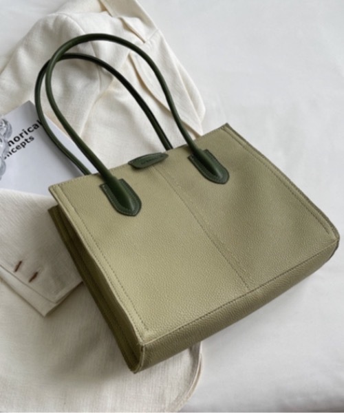 Burner（バーナー）の「【OKUOKU　0909】バイカラー　トート　バッグ　oku-bag-679239099389-30.（トートバッグ・レディース・C/F/G/D/E/A・FREE）」の10枚目の写真