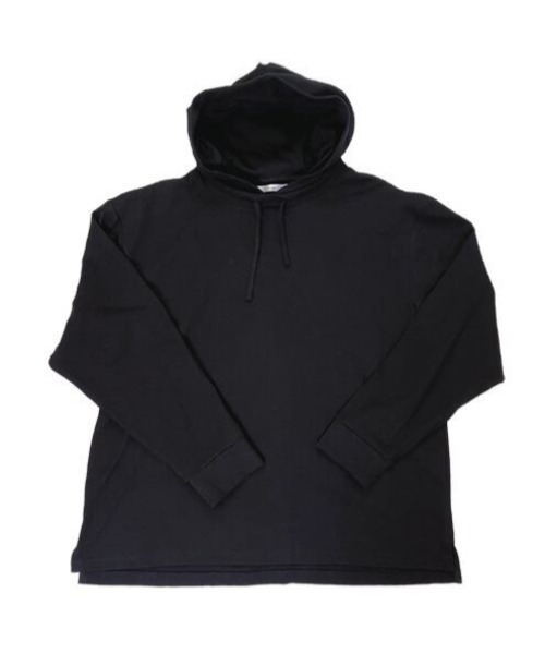 Alil（アリル）の「【Alil】アリル 10/-天竺 プルパーカー ルーズ シルエット 大人カジュアル（パーカー・メンズ・カーキ/ネイビー/グレイッシュベージュ/ブラック/オフホワイト・SMALL/MEDIUM/LARGE）」の6枚目の写真