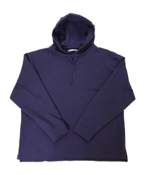 Alil（アリル）の「【Alil】アリル 10/-天竺 プルパーカー ルーズ シルエット 大人カジュアル（パーカー・メンズ・カーキ/ネイビー/グレイッシュベージュ/ブラック/オフホワイト・SMALL/MEDIUM/LARGE）」の9枚目の写真