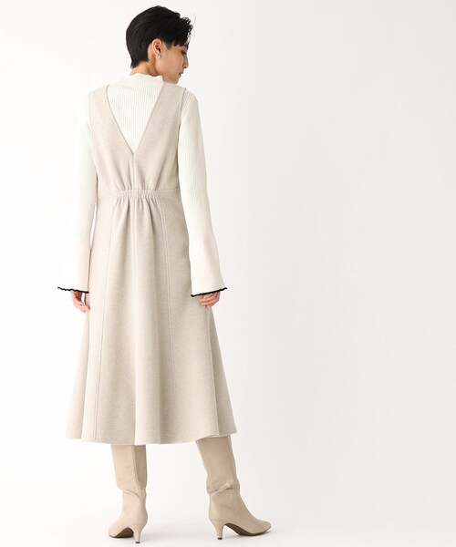 OPAQUE.CLIP（オペークドットクリップ）の「◆【C】フィット&フレアジャンパースカート（スカート・レディース・ナチュラル/ブラック・36/38/40）」の6枚目の写真