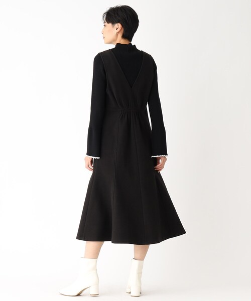 OPAQUE.CLIP（オペークドットクリップ）の「◆【C】フィット&フレアジャンパースカート（スカート・レディース・ナチュラル/ブラック・36/38/40）」の10枚目の写真