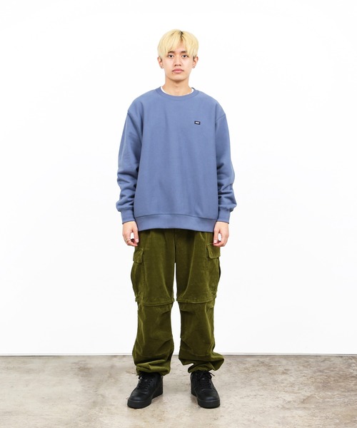 HUF（ハフ）の「CLASSIC BAR LOGO CREW / HUF クルースウェット トレーナー（スウェット・メンズ・ブラック/ワイン/ブルー系その他/アッシュグレー・SMALL/LARGE/MEDIUM/X-LARGE/XX-LARGE）」の14枚目の写真