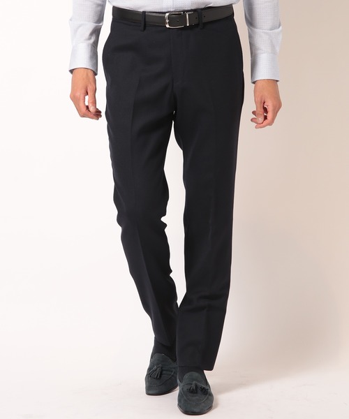 MEN'S BIGI(メンズビギ)の「【ACTIVE TAILOR】ミックスヤーン/ホップサックスラックス<セットアップ・スリーピース対応>(スラックス・メンズ・ダークネイビー/ネイビー・01/02/03/04)」の1枚目の写真
