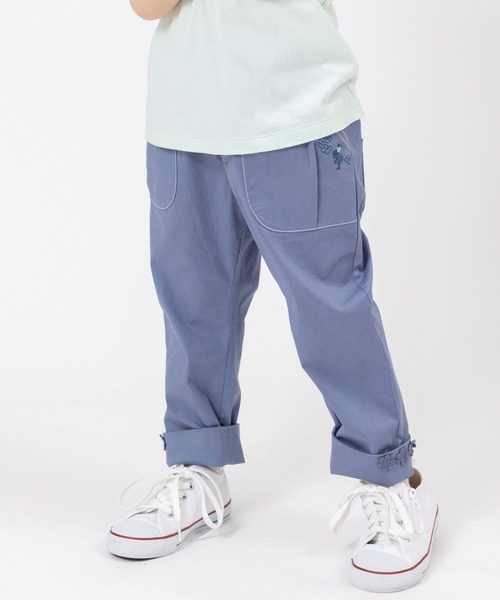 KP(ケーピー)の「ウエストリボンストレッチブロードパンツ(140~160)(チノパンツ・キッズ・ベージュ/ライトブルーグレー・140cm/150cm/160cm)」の4枚目の写真