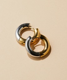 ear PAPILLONNER | 金属アレルギー対応ステンレス2色ミニフープピアス(ピアス（両耳用）)