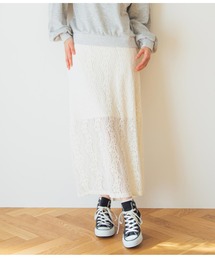 CHILLE | 起毛レースタイトスカート(スカート)