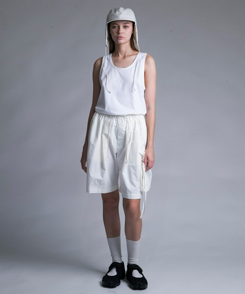 my beautiful landlet（マイビューティフルランドレット）の「【my beautiful landlet】NYLON DYED TAFFETA SHORT PANTS（その他パンツ・メンズ・ブラック/グレー/ブルー/オフホワイト・1/0）」の2枚目の写真