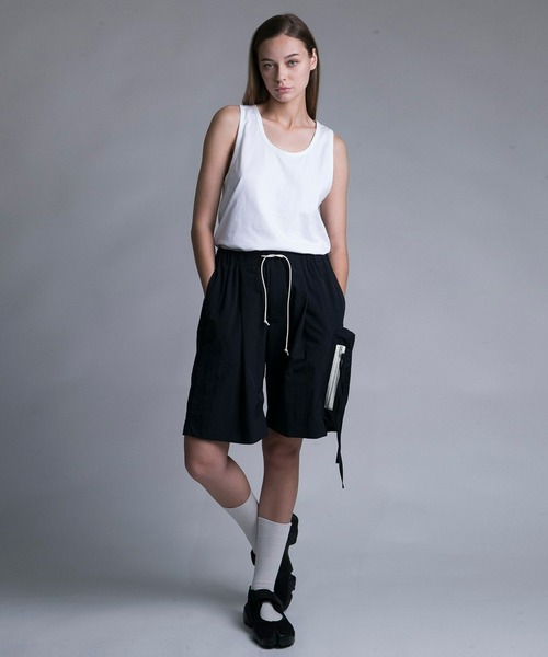 my beautiful landlet（マイビューティフルランドレット）の「【my beautiful landlet】NYLON DYED TAFFETA SHORT PANTS（その他パンツ・メンズ・ブラック/グレー/ブルー/オフホワイト・1/0）」の3枚目の写真