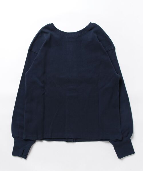 Grand PARK（グランドパーク）の「スナップ長袖カーディガン（カーディガン/ボレロ・レディース・ホワイト×ブラック/モスグリーン/ネイビー・FREE）」の4枚目の写真