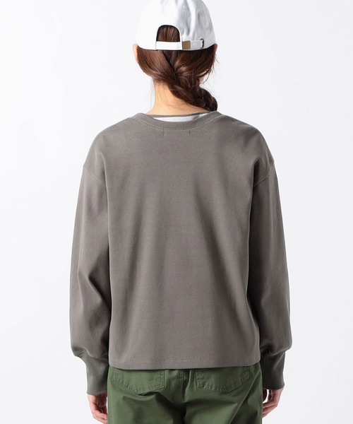 Grand PARK（グランドパーク）の「スナップ長袖カーディガン（カーディガン/ボレロ・レディース・ホワイト×ブラック/モスグリーン/ネイビー・FREE）」の9枚目の写真