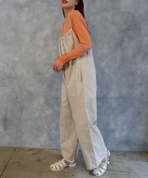 CORNERS | コットンツイルギャザーオールインワン(サロペット/オーバーオール)