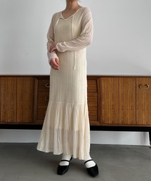 LOWRYS FARM | シアーニットワンピース　186909(ワンピース)