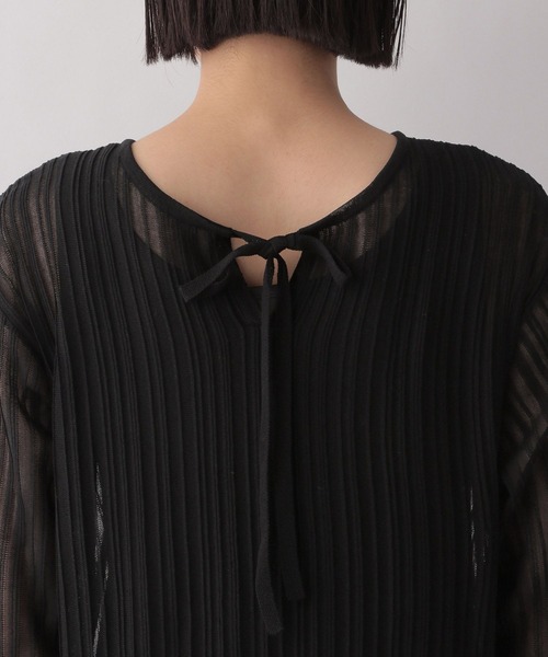 LOWRYS FARM（ローリーズファーム）の「シアーニットワンピース　186909（ワンピース・レディース・ベージュ/グリーン/ブラック・FREE）」の17枚目の写真