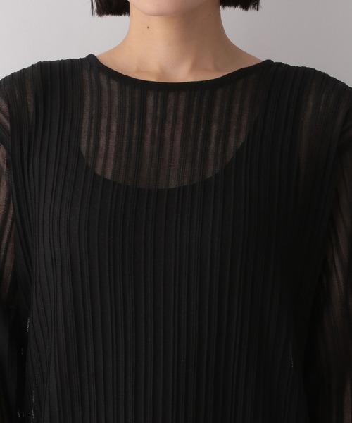 LOWRYS FARM（ローリーズファーム）の「シアーニットワンピース　186909（ワンピース・レディース・ベージュ/グリーン/ブラック・FREE）」の18枚目の写真