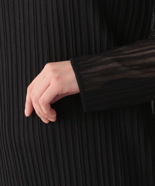 LOWRYS FARM（ローリーズファーム）の「シアーニットワンピース　186909（ワンピース・レディース・ベージュ/グリーン/ブラック・FREE）」の20枚目の写真