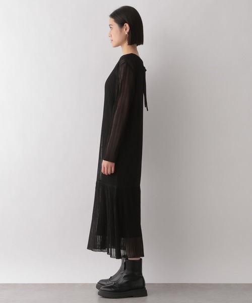 LOWRYS FARM（ローリーズファーム）の「シアーニットワンピース　186909（ワンピース・レディース・ベージュ/グリーン/ブラック・FREE）」の15枚目の写真