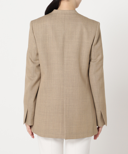 Noble（ノーブル）の「ウールツイルノーカラージャケット（ノーカラージャケット・レディース・ブラック/ベージュ・36/38）」の19枚目の写真