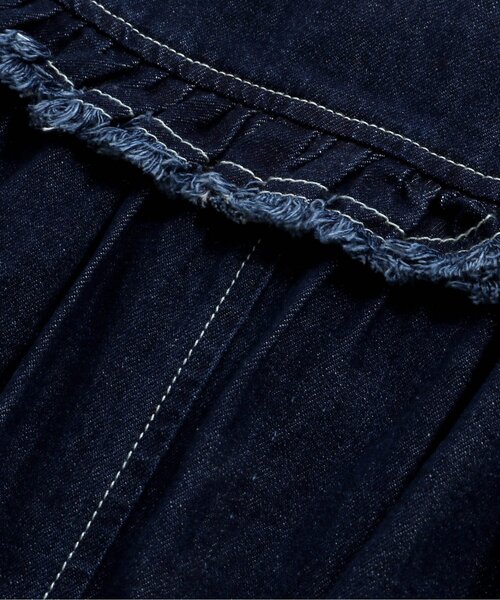 BREEZE（ブリーズ）の「デニムフリルブルゾン（ブルゾン・キッズ・ブルー/ネイビー・130/80/140/100/110/120/90）」の4枚目の写真