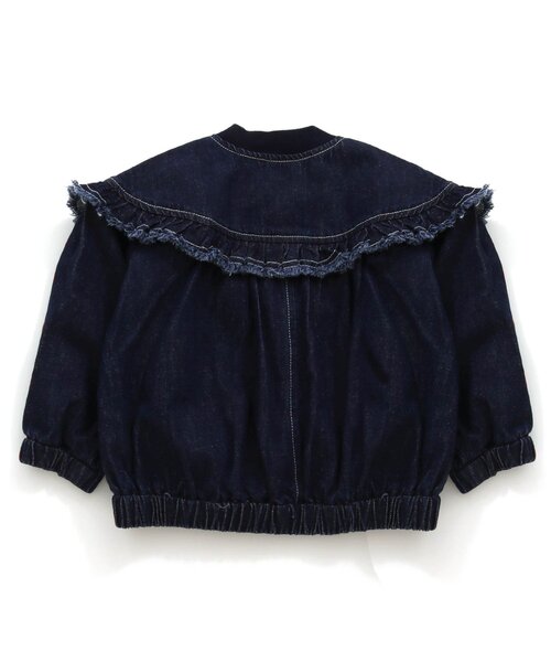 BREEZE（ブリーズ）の「デニムフリルブルゾン（ブルゾン・キッズ・ブルー/ネイビー・130/80/140/100/110/120/90）」の6枚目の写真