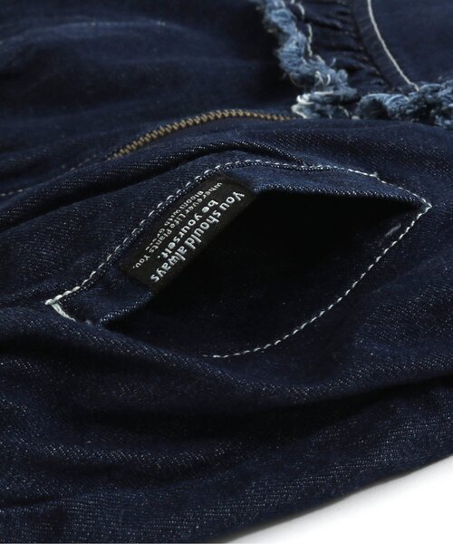 BREEZE（ブリーズ）の「デニムフリルブルゾン（ブルゾン・キッズ・ブルー/ネイビー・130/80/140/100/110/120/90）」の16枚目の写真