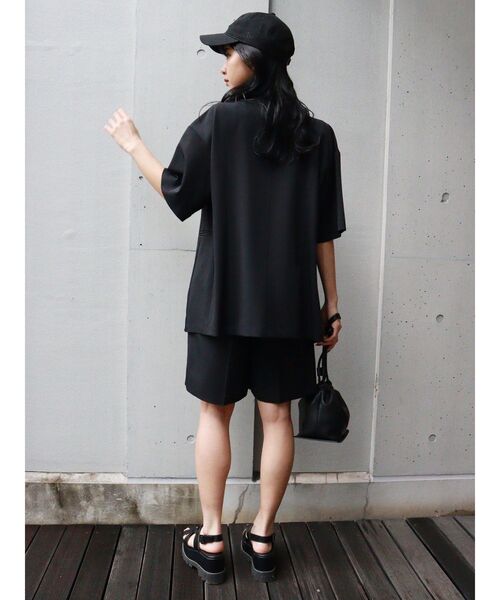 MURUA（ムルーア）の「ハーフスリーブジャケット（テーラードジャケット・レディース・ブラック/ブラウン・FREE）」の20枚目の写真