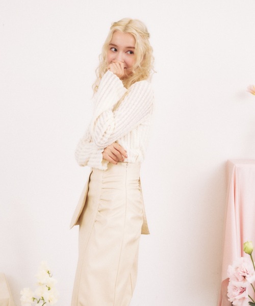 pomiii(ポミー)の「レースハイネックメロウトップス(Tシャツ/カットソー・レディース・アイボリー・FREE)」の15枚目の写真