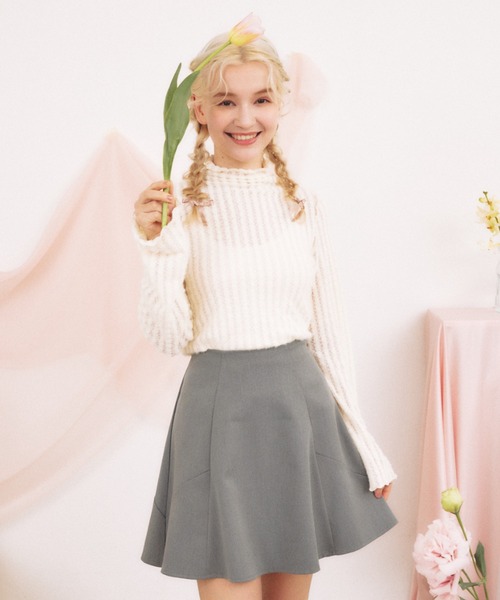 pomiii(ポミー)の「レースハイネックメロウトップス(Tシャツ/カットソー・レディース・アイボリー・FREE)」の16枚目の写真