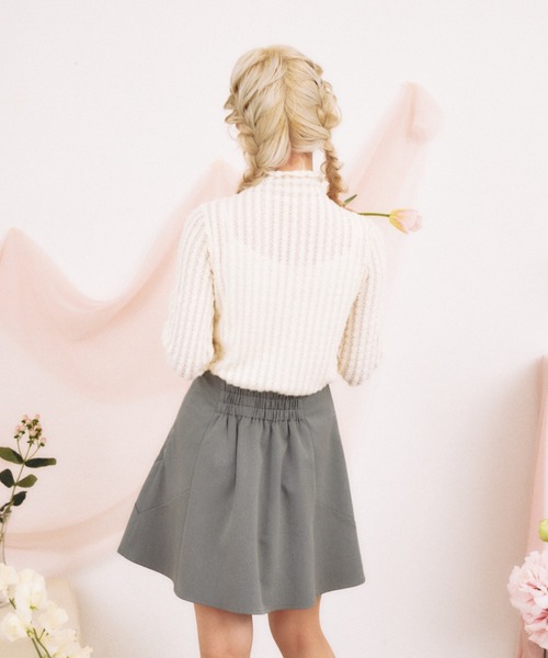 pomiii(ポミー)の「レースハイネックメロウトップス(Tシャツ/カットソー・レディース・アイボリー・FREE)」の7枚目の写真