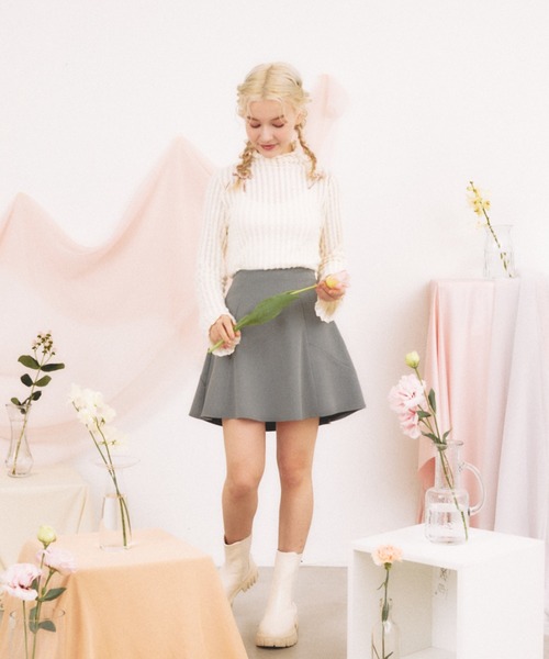 pomiii(ポミー)の「レースハイネックメロウトップス(Tシャツ/カットソー・レディース・アイボリー・FREE)」の22枚目の写真