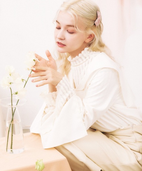 pomiii(ポミー)の「レースハイネックメロウトップス(Tシャツ/カットソー・レディース・アイボリー・FREE)」の19枚目の写真