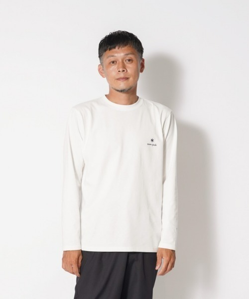 Snow Peak(スノーピーク)の「Botanical Biotope L/S T shirt(Tシャツ/カットソー・メンズ・ブラック/ホワイト/ブラウン・LARGE/MEDIUM/SMALL/X-LARGE)」の8枚目の写真