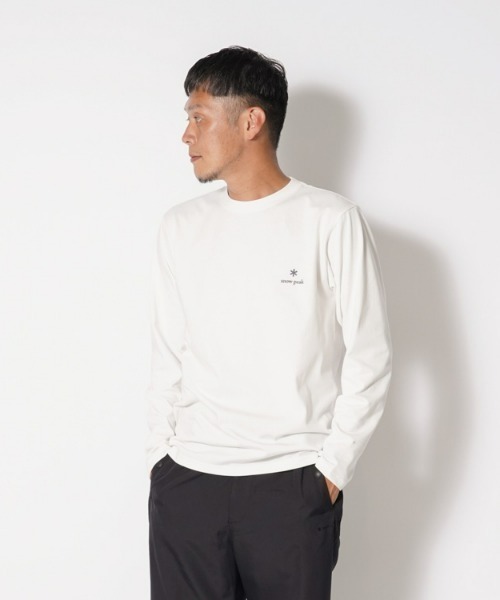 Snow Peak(スノーピーク)の「Botanical Biotope L/S T shirt(Tシャツ/カットソー・メンズ・ブラック/ホワイト/ブラウン・LARGE/MEDIUM/SMALL/X-LARGE)」の21枚目の写真