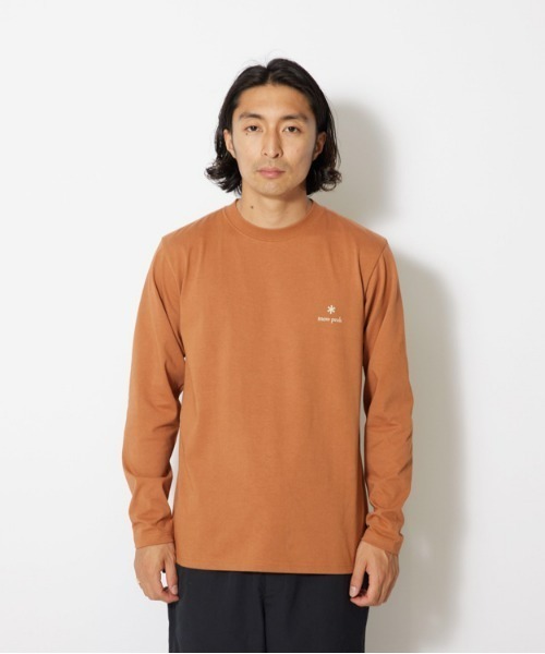 Snow Peak(スノーピーク)の「Botanical Biotope L/S T shirt(Tシャツ/カットソー・メンズ・ブラック/ホワイト/ブラウン・LARGE/MEDIUM/SMALL/X-LARGE)」の5枚目の写真
