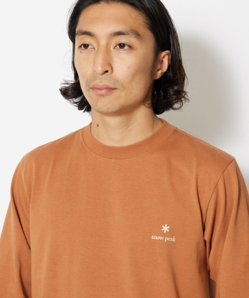 Snow Peak(スノーピーク)の「Botanical Biotope L/S T shirt(Tシャツ/カットソー・メンズ・ブラック/ホワイト/ブラウン・LARGE/MEDIUM/SMALL/X-LARGE)」の9枚目の写真