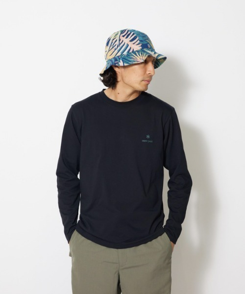 Snow Peak(スノーピーク)の「Botanical Biotope L/S T shirt(Tシャツ/カットソー・メンズ・ブラック/ホワイト/ブラウン・LARGE/MEDIUM/SMALL/X-LARGE)」の7枚目の写真