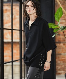CASPER JOHN | Side lace skipper shirts/サイドレーススキッパーシャツ(Tシャツ/カットソー)